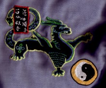 Isshin Shorinji Ryu Okinawa te hand-embroidered symbol